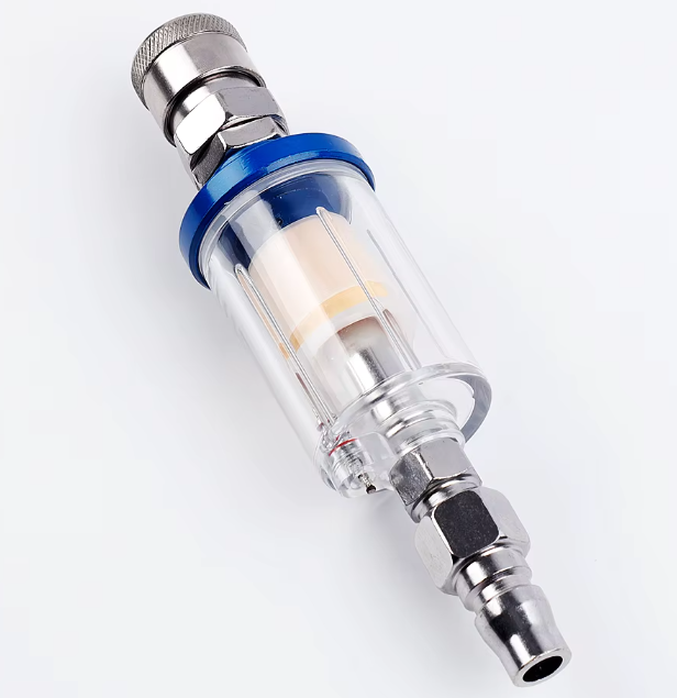 Spray Gun Air Compressor Kit - 1/4인치 나사산 클리어 워터 트랩 에어