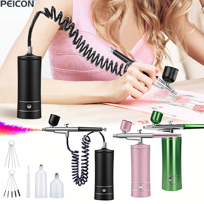 Airbrush Kit Compressor - 에어 브러시 페인팅 에어 브러시 (압축기