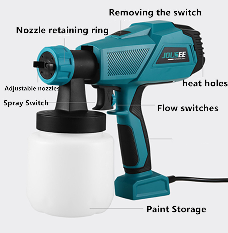 Electric Paint Sprayer 800W - 220V 600/800W 전기 페인트 분무기 800ml