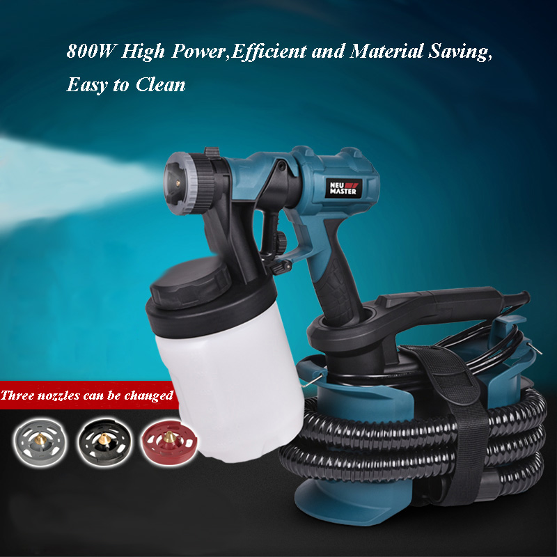 Electric Paint Sprayer 800W - 2.5mm 노즐 스프레이 건 800W 고출력