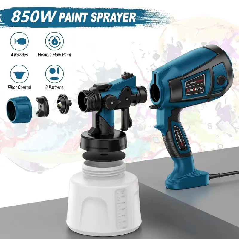 Electric Paint Sprayer 800W - 800W 1400ml 전기 스프레이 건 HVLP