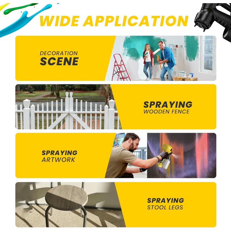 와트워크 페인트 스프레이건, 간편 세척 디자인 전동 페 - Paint Sprayer For Fence Deck 리뷰 및 가격