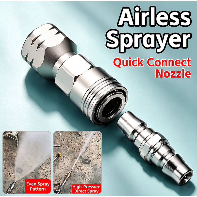 스테인리스 스틸 재질의 빠른 연결 방식 노즐, 고압 분 - Paint Sprayer Nozzle Kit 리뷰 및 가격