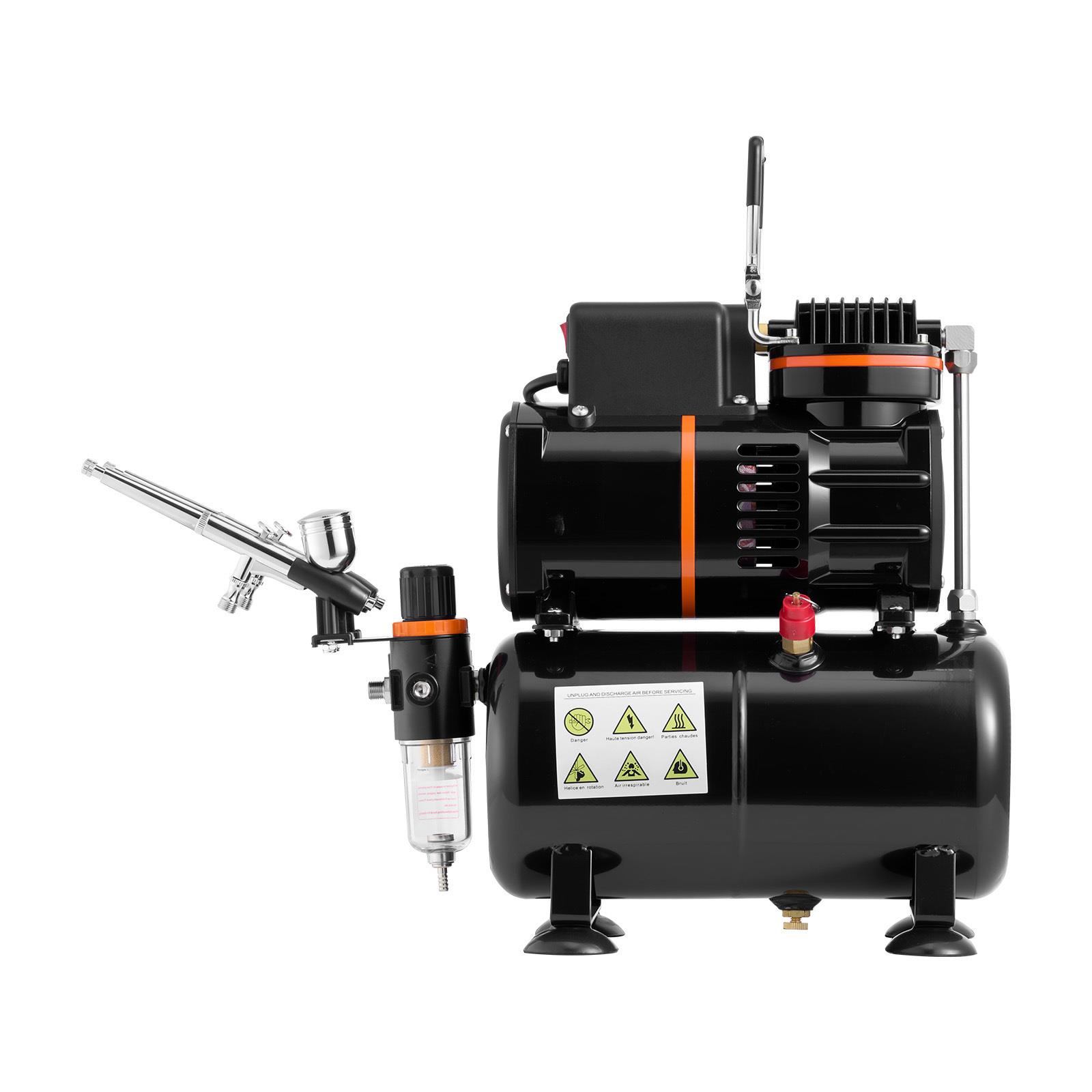 에어브러시 키트: 1/6 크기의 컴프레서와 탱크, 3개 - Airbrush Kit Compressor 리뷰 및 가격