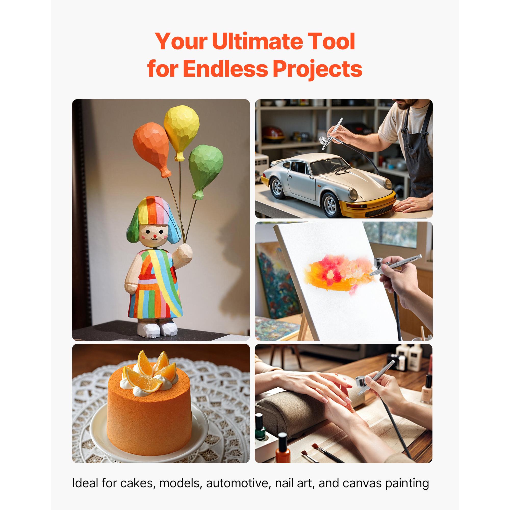 에어브러시 키트: 1/6 크기의 컴프레서와 탱크, 3개 - Airbrush Kit Compressor 리뷰 및 가격