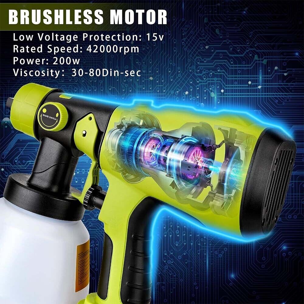 Ryobi 18V 20V 배터리 용 1000ml 무선  - Cordless Paint Sprayer 20V 리뷰 및 가격