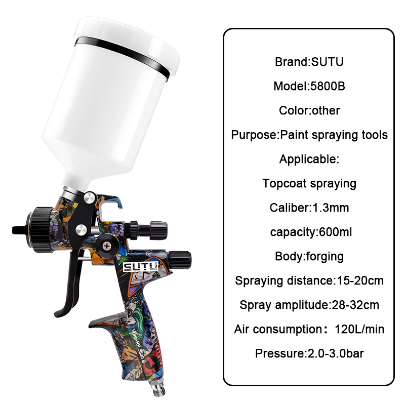 SUTU 5800 공압식 스프레이 건, 1.3/1.7m - Airless Paint Sprayer 3000Psi 리뷰 및 가격