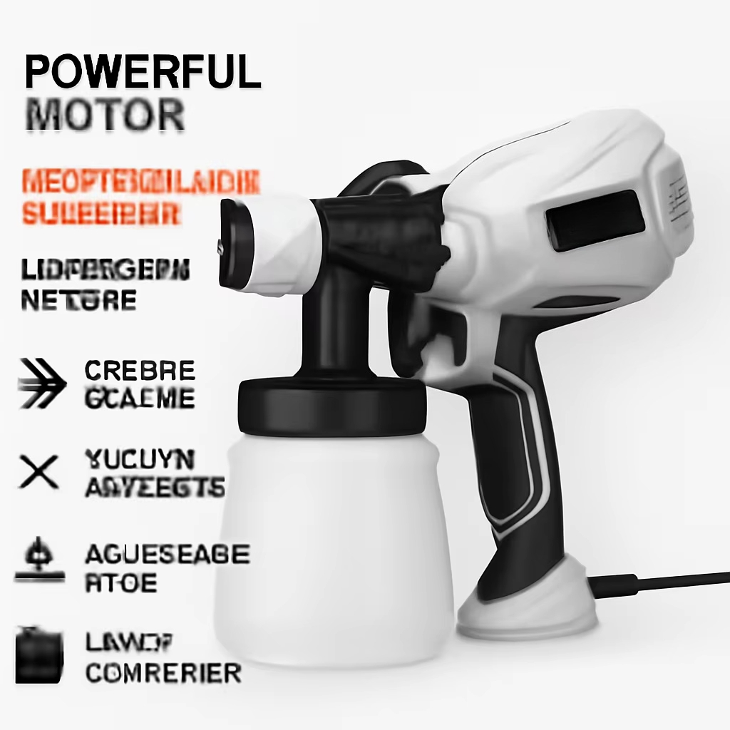 800W 전동 페인트 분무기, 분사량 조절 가능, 가정 - Electric Paint Sprayer 800W 리뷰 및 가격