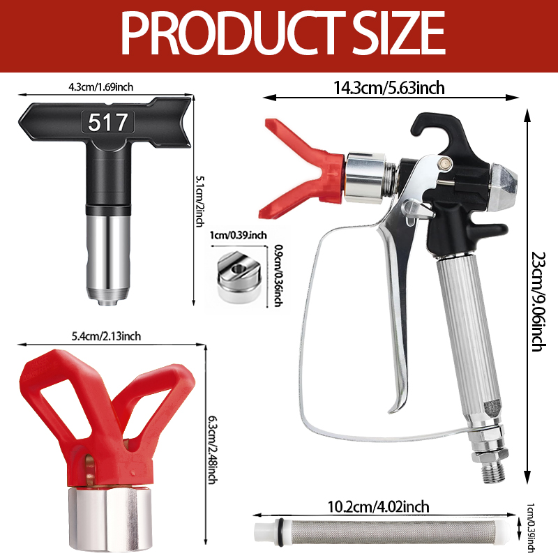 10Pcs 에어리스 페인트 분무기 건 키트(515/51 - Paint Sprayer Nozzle Kit 리뷰 및 가격