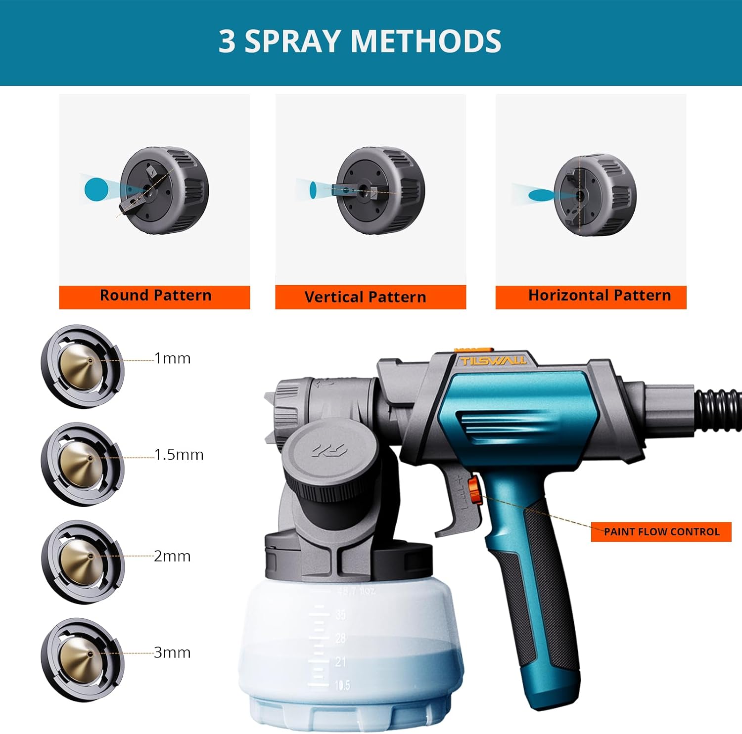 페인트 분무기 800W HVLP 스프레이 페인트 건(1 - Electric Paint Sprayer 800W 리뷰 및 가격