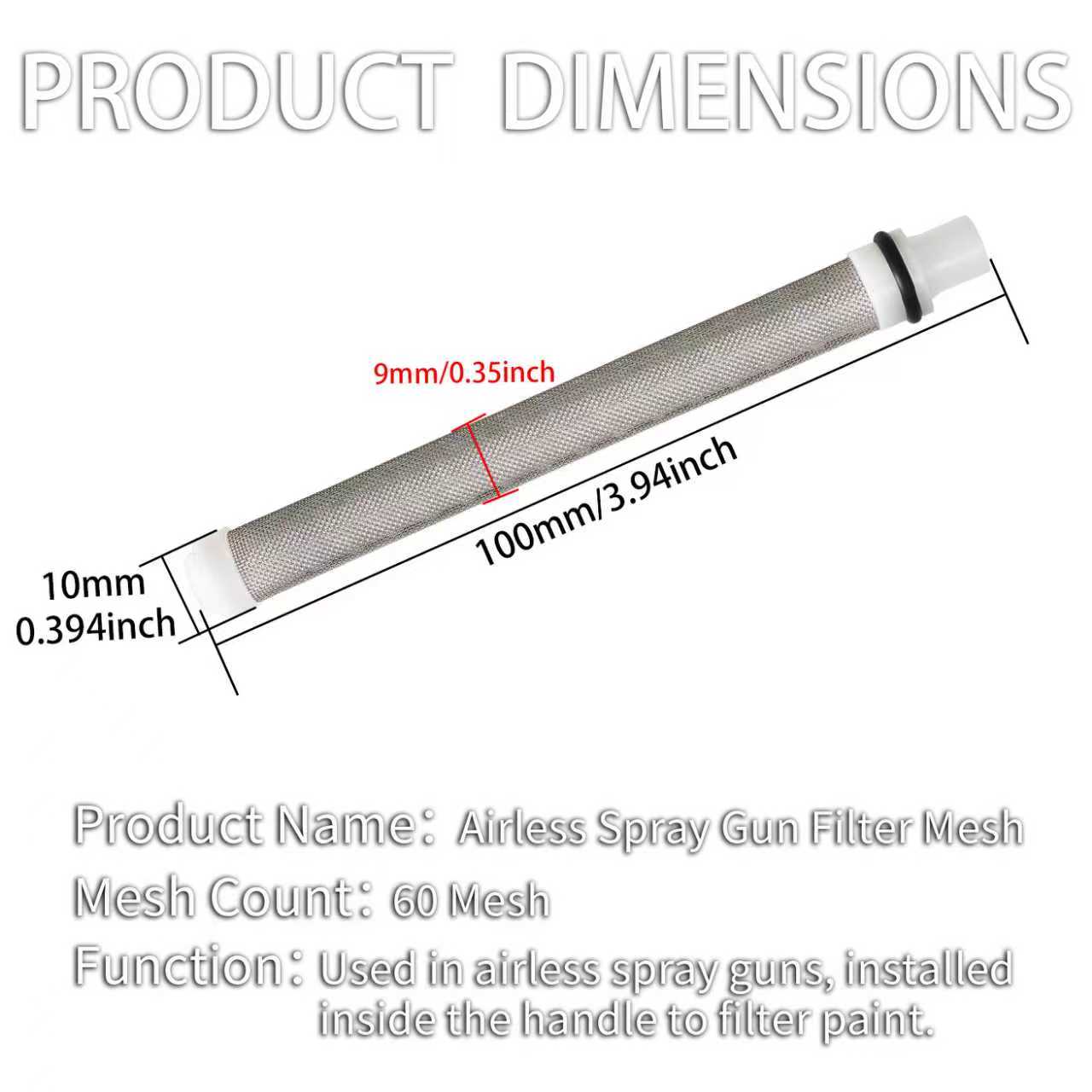 12팩 에어리스 스프레이 건 필터 60 메쉬 교체용 고 - Paint Sprayer Extension Pole 리뷰 및 가격