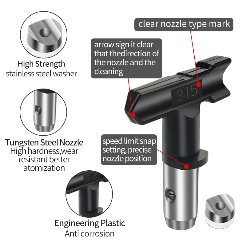 에어리스 스프레이 팁 노즐 다양한 모델 노즐 분무기,  - Paint Sprayer Nozzle Kit 리뷰 및 가격