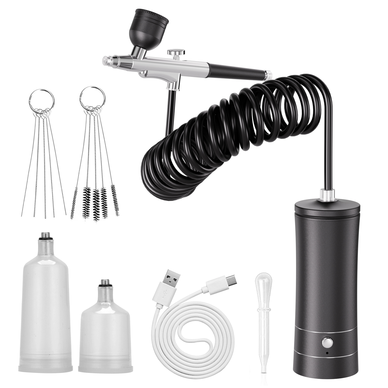 무선 에어브러시 키트(컴프레서 포함), 휴대용 무선 에 - Spray Gun Air Compressor Kit 리뷰 및 가격