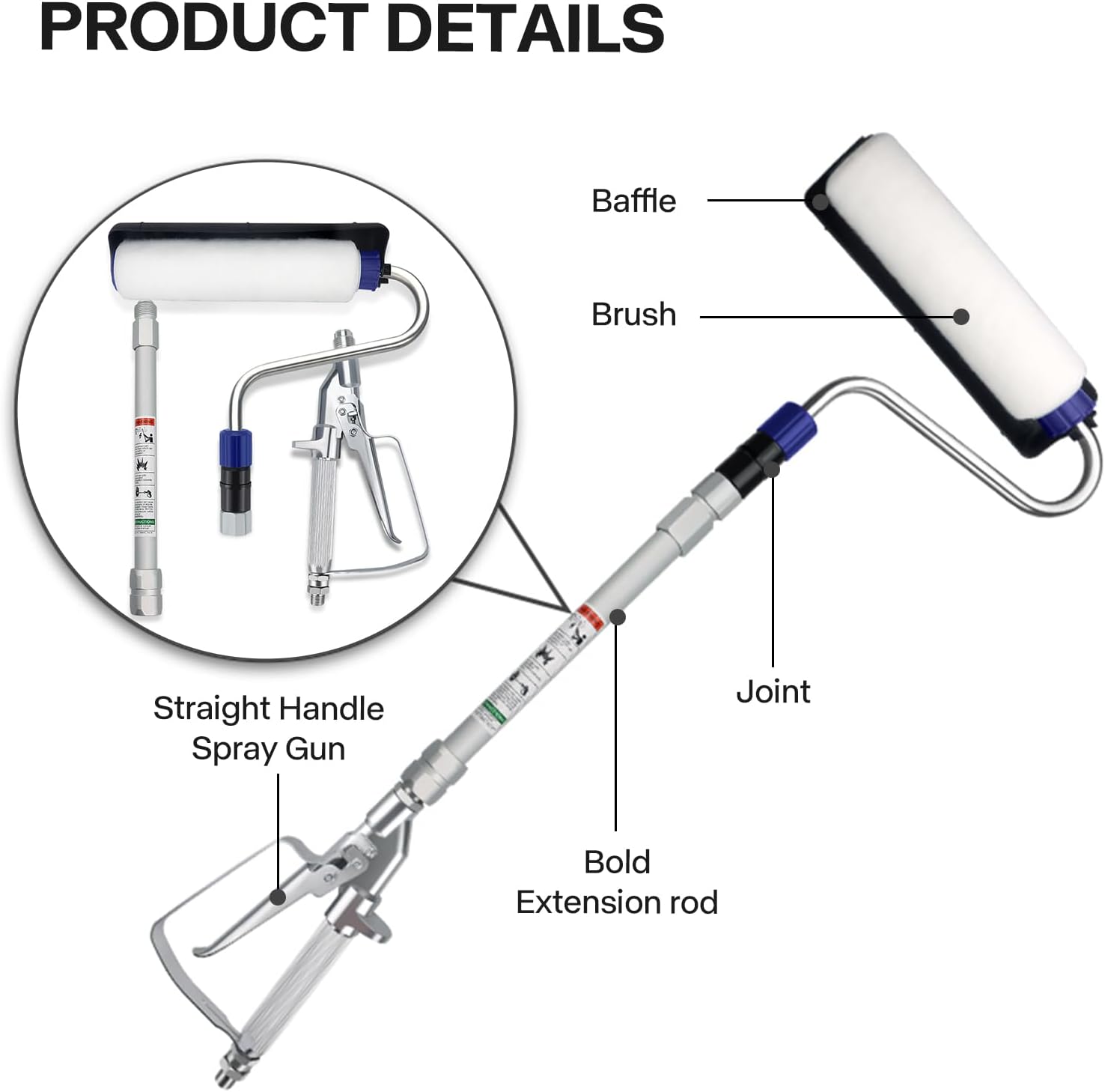 고압 에어리스 스프레이 건용 에어리스 페인트 스프레이  - Paint Sprayer Extension Pole 리뷰 및 가격