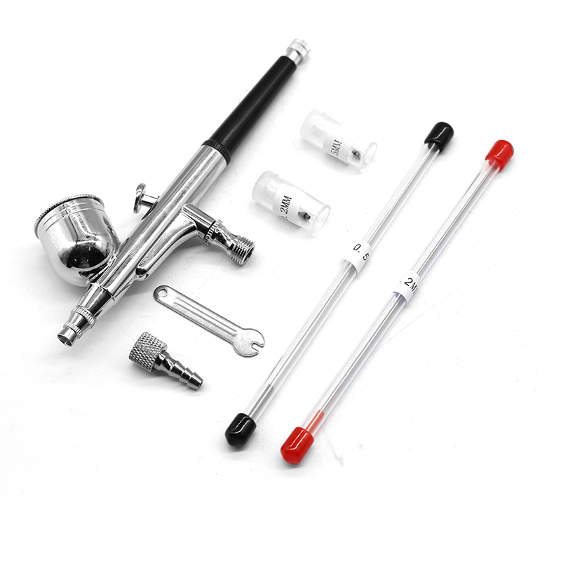 중력 듀얼 액션 미니 에어 브러시 페인트 네일 스프레이 - Airbrush Kit Compressor 리뷰 및 가격