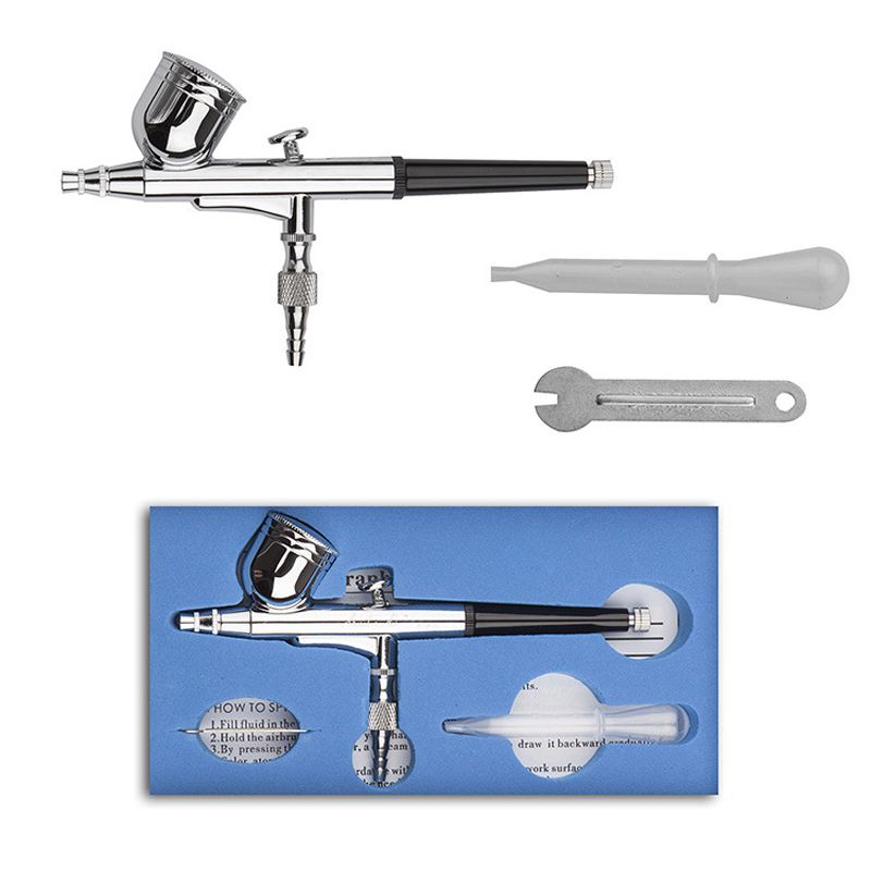 중력 듀얼 액션 미니 에어 브러시 페인트 네일 스프레이 - Airbrush Kit Compressor 리뷰 및 가격