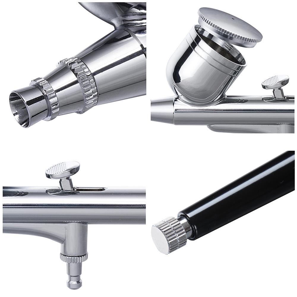 중력 듀얼 액션 미니 에어 브러시 페인트 네일 스프레이 - Airbrush Kit Compressor 리뷰 및 가격