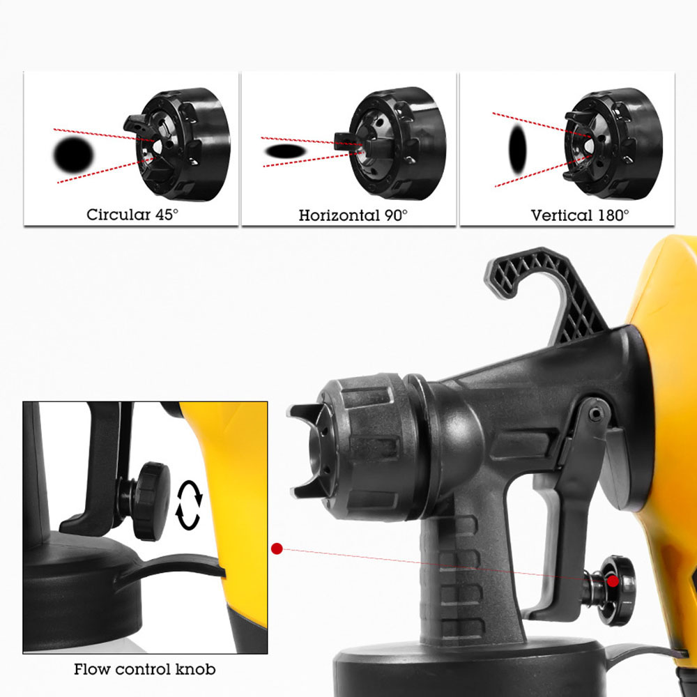 500ML 고출력 전기 스프레이 건 3가지 분사 패턴  - Paint Sprayer For Fence Deck 리뷰 및 가격