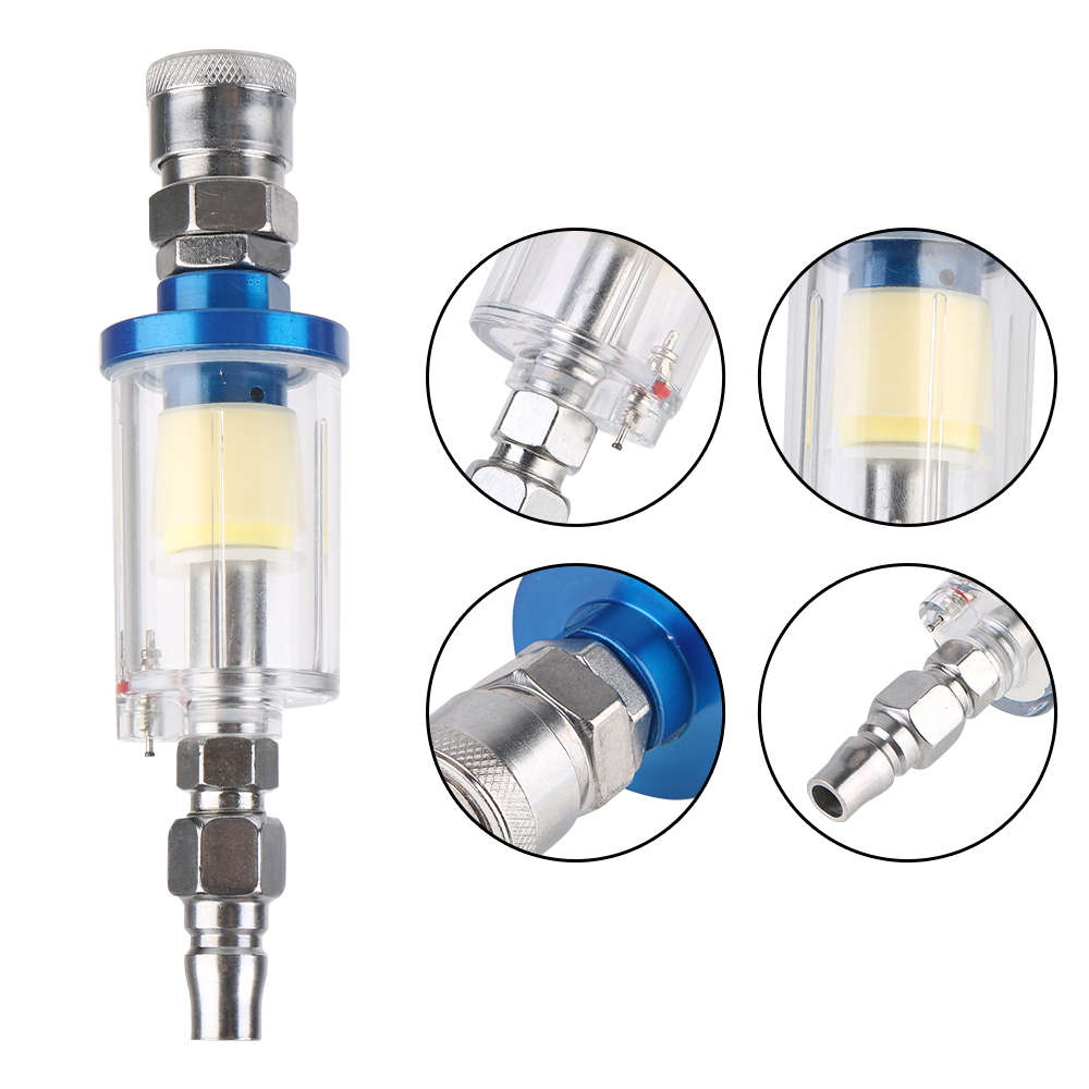1/4인치 나사산, 투명한 물 분리 트랩, 에어 컴프레 - Spray Gun Air Compressor Kit 리뷰 및 가격