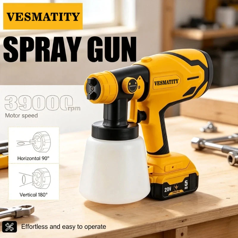 20V 배터리로 작동하는 고출력(1500W)의 조절 가 - Cordless Paint Sprayer 20V 리뷰 및 가격