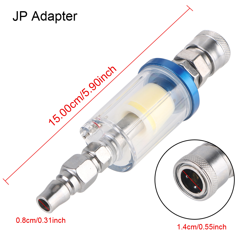 1/4인치 나사산이 있는 투명한 물 분리 장치, 공기  - Spray Gun Air Compressor Kit 리뷰 및 가격