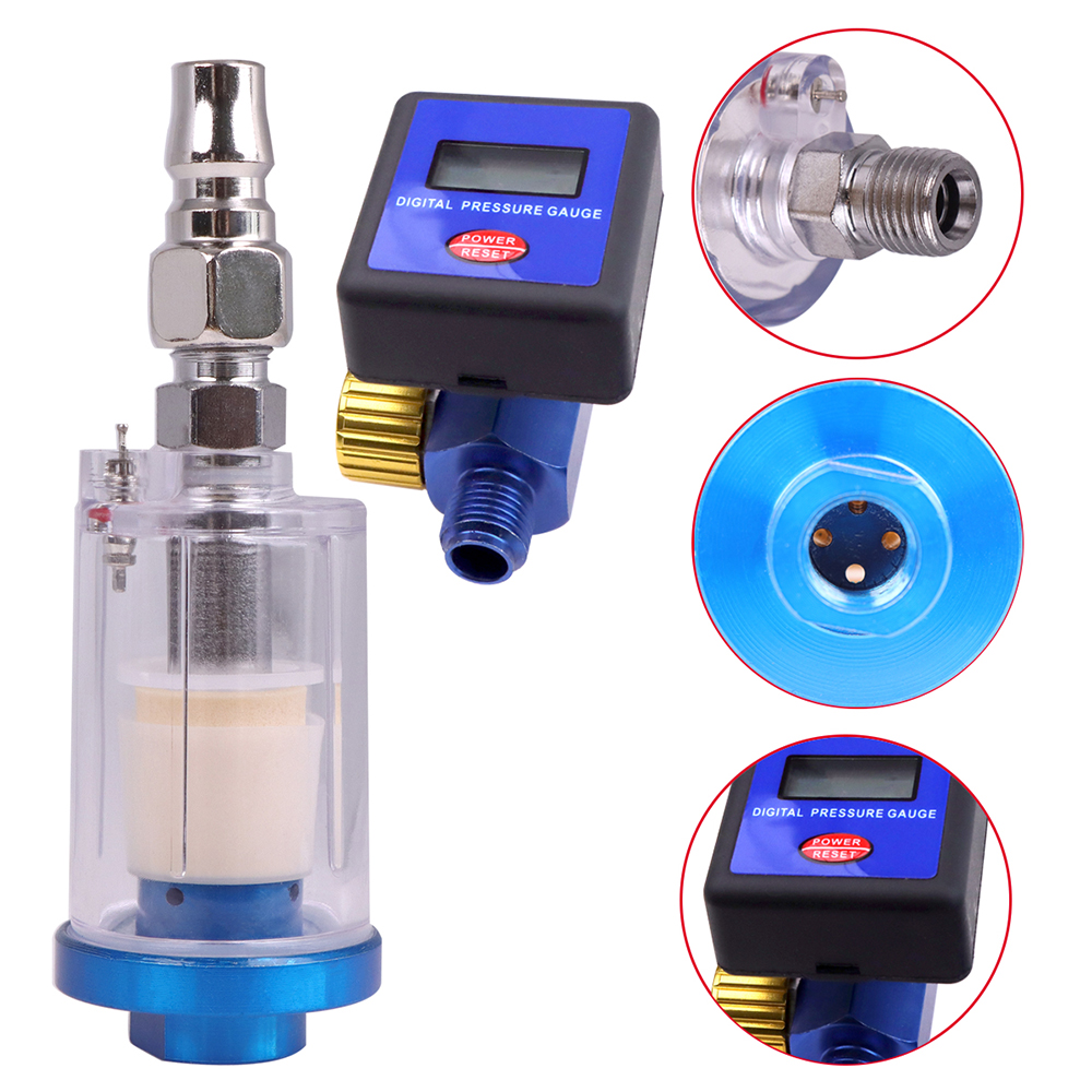 에어 브러시 전자 압력 조절기 LCD 디지털 디스플레이 - Hvlp Spray Gun Gravity Feed 리뷰 및 가격
