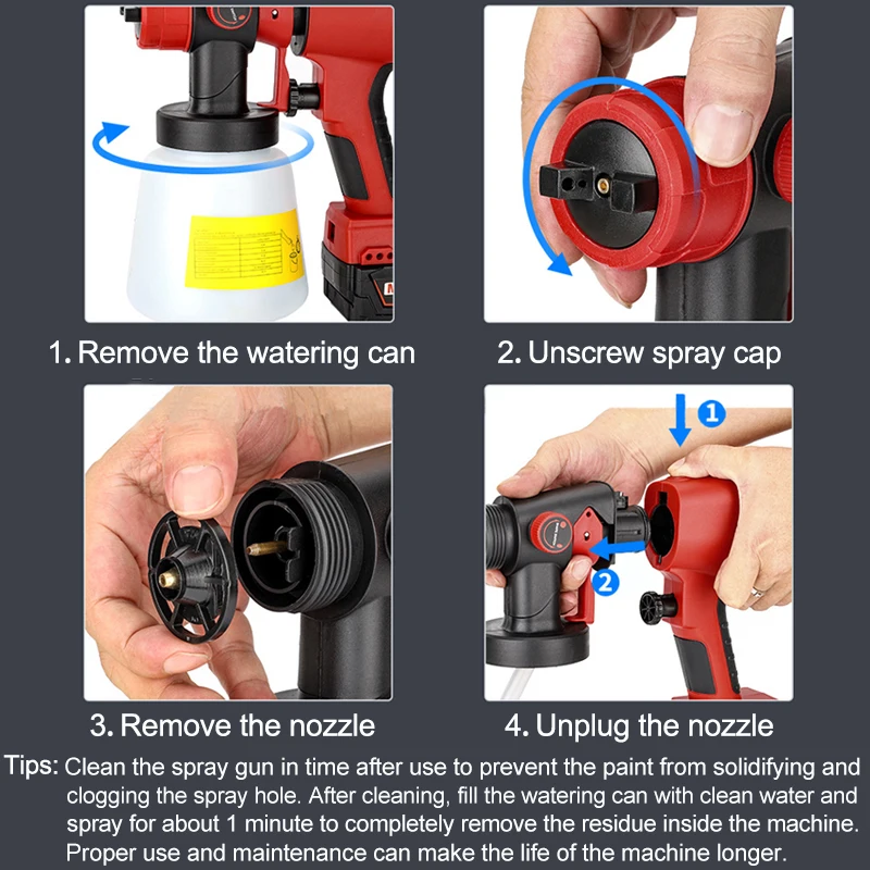 마키타/디월트/보쉬/밀워키/리오비 18V 20V 배터리 - Cordless Paint Sprayer 20V 리뷰 및 가격
