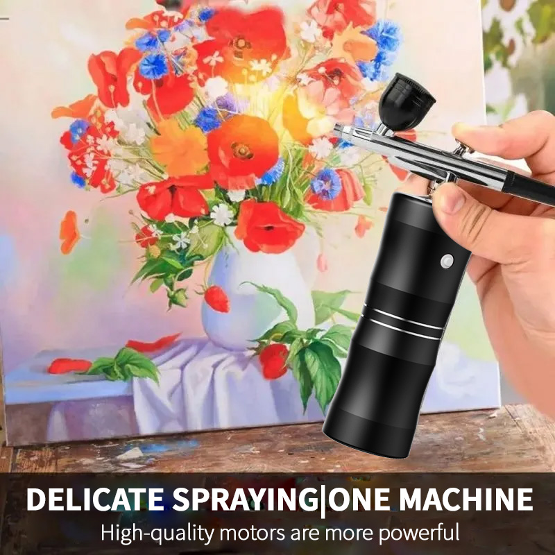 산소 스프레이 미니 공기 압축기 키트 에어 브러시 스프 - Airbrush Kit Compressor 리뷰 및 가격