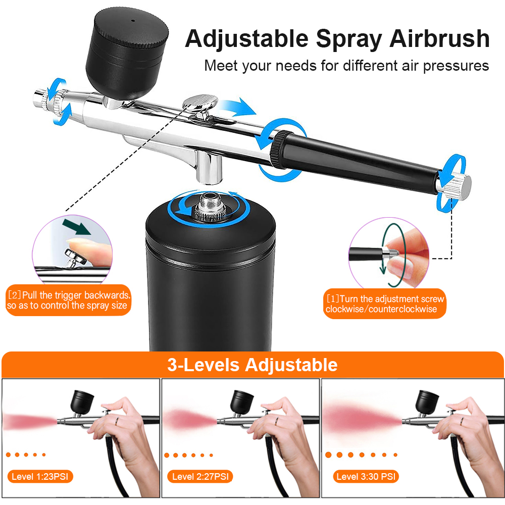압축기가있는 에어 브러시 네일 손톱 용 압축기가있는 휴 - Airbrush Kit Compressor 리뷰 및 가격